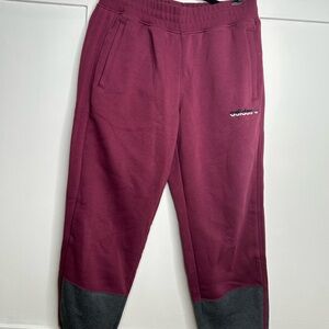 Adidas Men’s Maroon and Gray Joggers Size Large